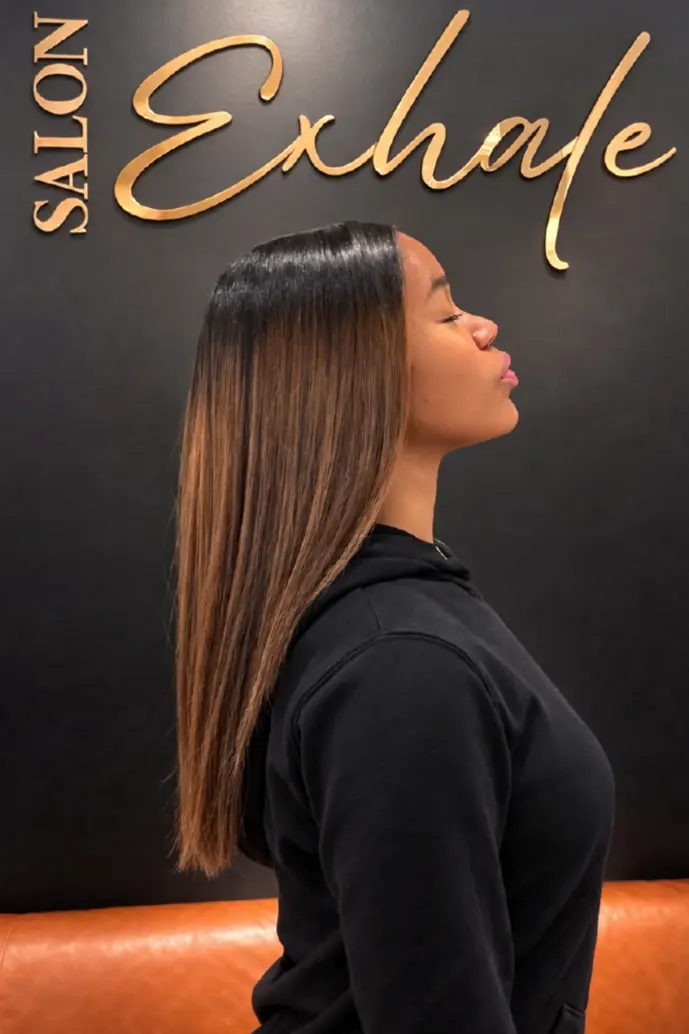 Healthy hair transformation at Salon Exhale in Philadelphia